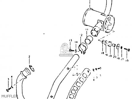 MUFFLER - DR400S 1981 (X)