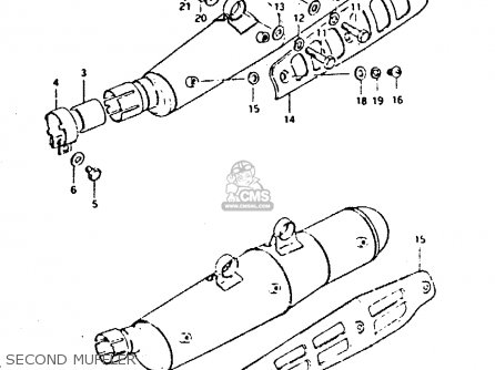 SECOND MUFFLER - DR400S 1981 (X)