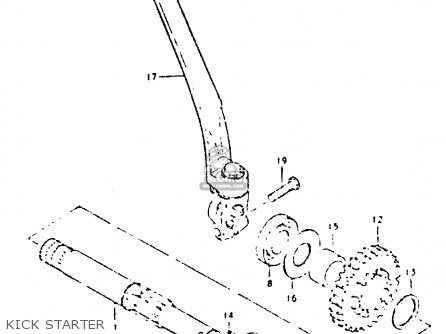 KICK STARTER - DR400S 1981 (X)
