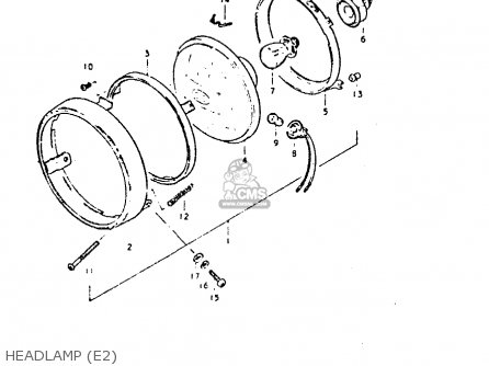 HEADLAMP (E2) - DR400S 1981 (X)
