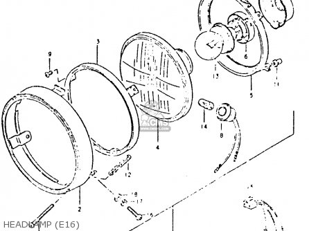 HEADLAMP (E16) - DR400S 1981 (X)