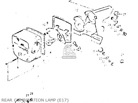 REAR COMBINATION LAMP (E17) - DR400S 1981 (X)