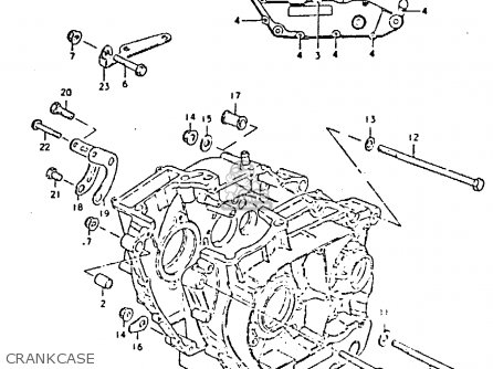 CRANKCASE - DR400S 1981 (X)