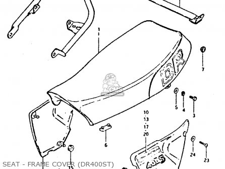 SEAT - FRAME COVER (DR400ST) - DR400S 1981 (X)