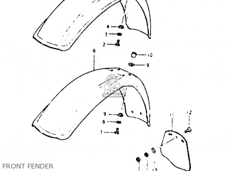 FRONT FENDER - DR400S 1981 (X)