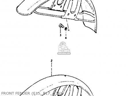 FRONT FENDER (E15, E17, E26) - DR400S 1981 (X)