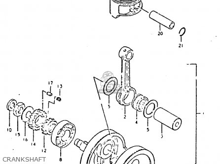 CRANKSHAFT - DR400S 1981 (X)