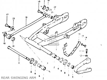 REAR SWINGING ARM - DR400S 1981 (X)