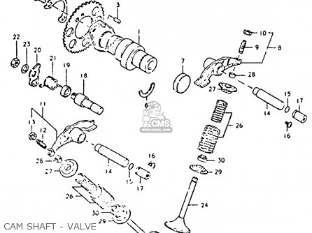 CAM SHAFT - VALVE - DR400S 1981 (X)