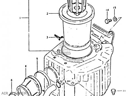 AIR CLEANER - DR400S 1981 (X)