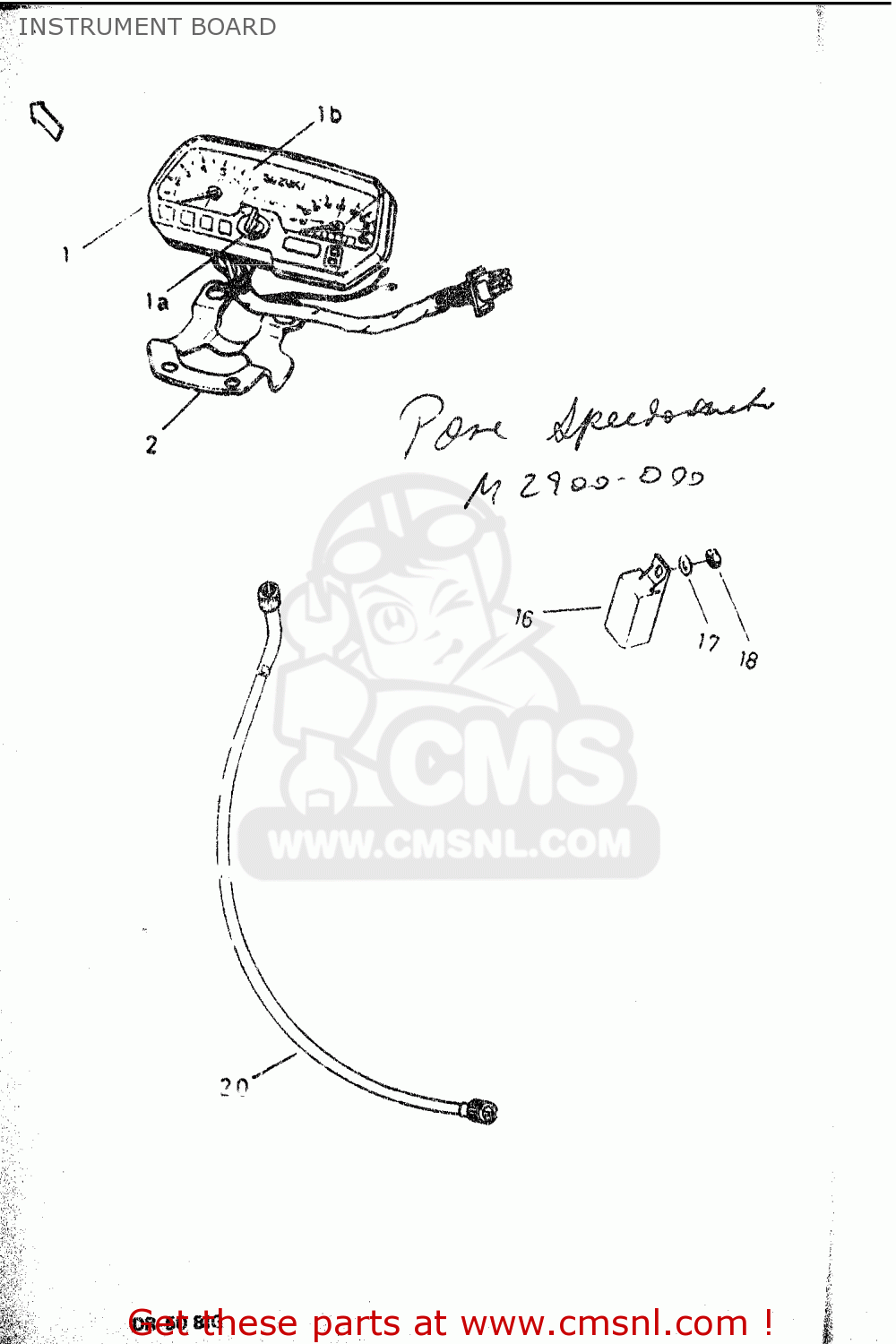 INSTRUMENT BOARD DR50 BIG 1986 (G)