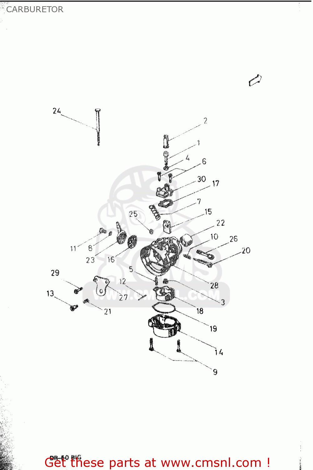 CARBURETOR DR50 BIG 1986 (G)