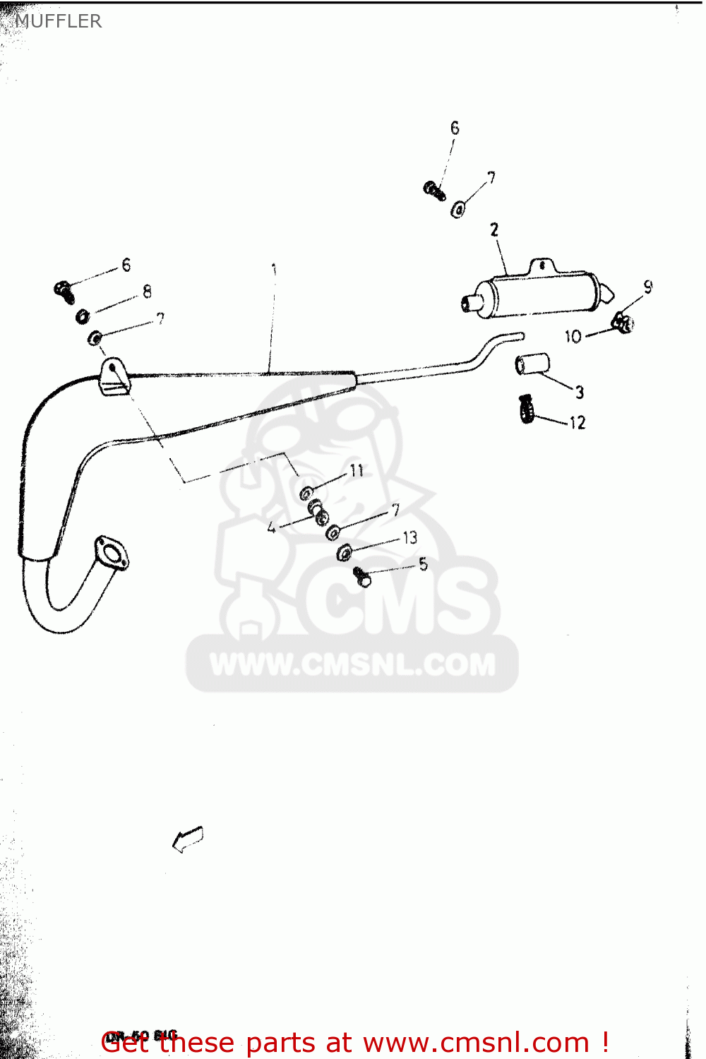 MUFFLER DR50 BIG 1986 (G)