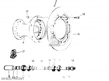 WHEEL FRONT - DR50 BIG 1986 (G)