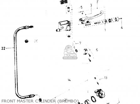 FRONT MASTER CYLINDER (BREMBO) - DR50 BIG 1986 (G)