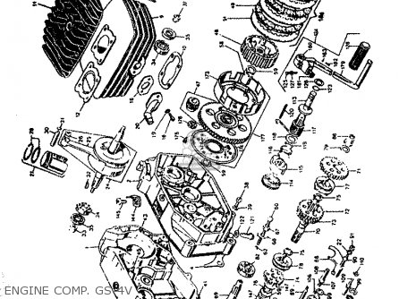 ENGINE COMP. GS-4V - DR50 BIG 1986 (G)