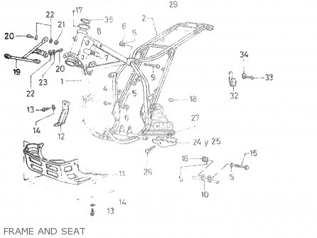 FRAME AND SEAT - DR50 BIG 1986 (G)