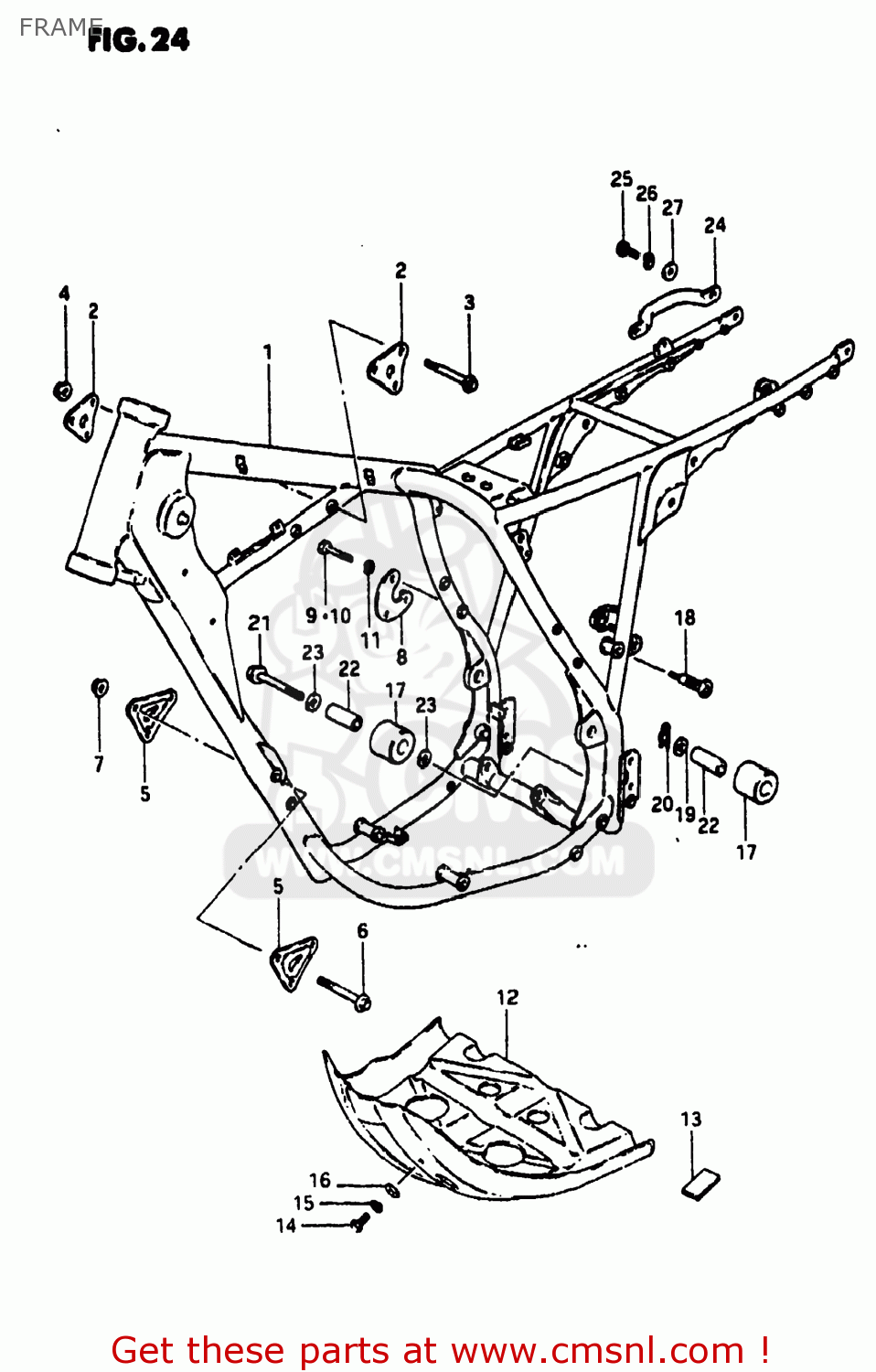 FRAME DR500 1981 (X) USA (E03)