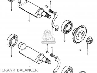 CRANK BALANCER - DR500 1981 (X) USA (E03)