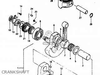 CRANKSHAFT - DR500 1981 (X) USA (E03)