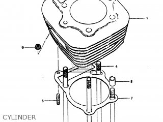 CYLINDER - DR500 1981 (X) USA (E03)