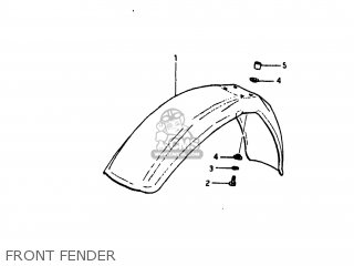 FRONT FENDER - DR500 1981 (X) USA (E03)