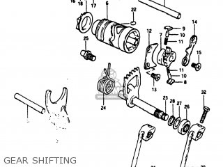 GEAR SHIFTING - DR500 1981 (X) USA (E03)