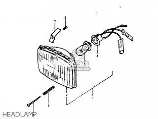 HEADLAMP - DR500 1981 (X) USA (E03)