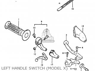 LEFT HANDLE SWITCH (MODEL X) - DR500 1981 (X) USA (E03)