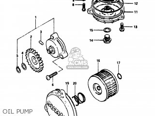 OIL PUMP - DR500 1981 (X) USA (E03)