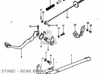 STAND - REAR BRAKE - DR500 1981 (X) USA (E03)