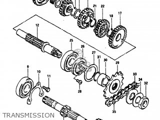 TRANSMISSION - DR500 1981 (X) USA (E03)