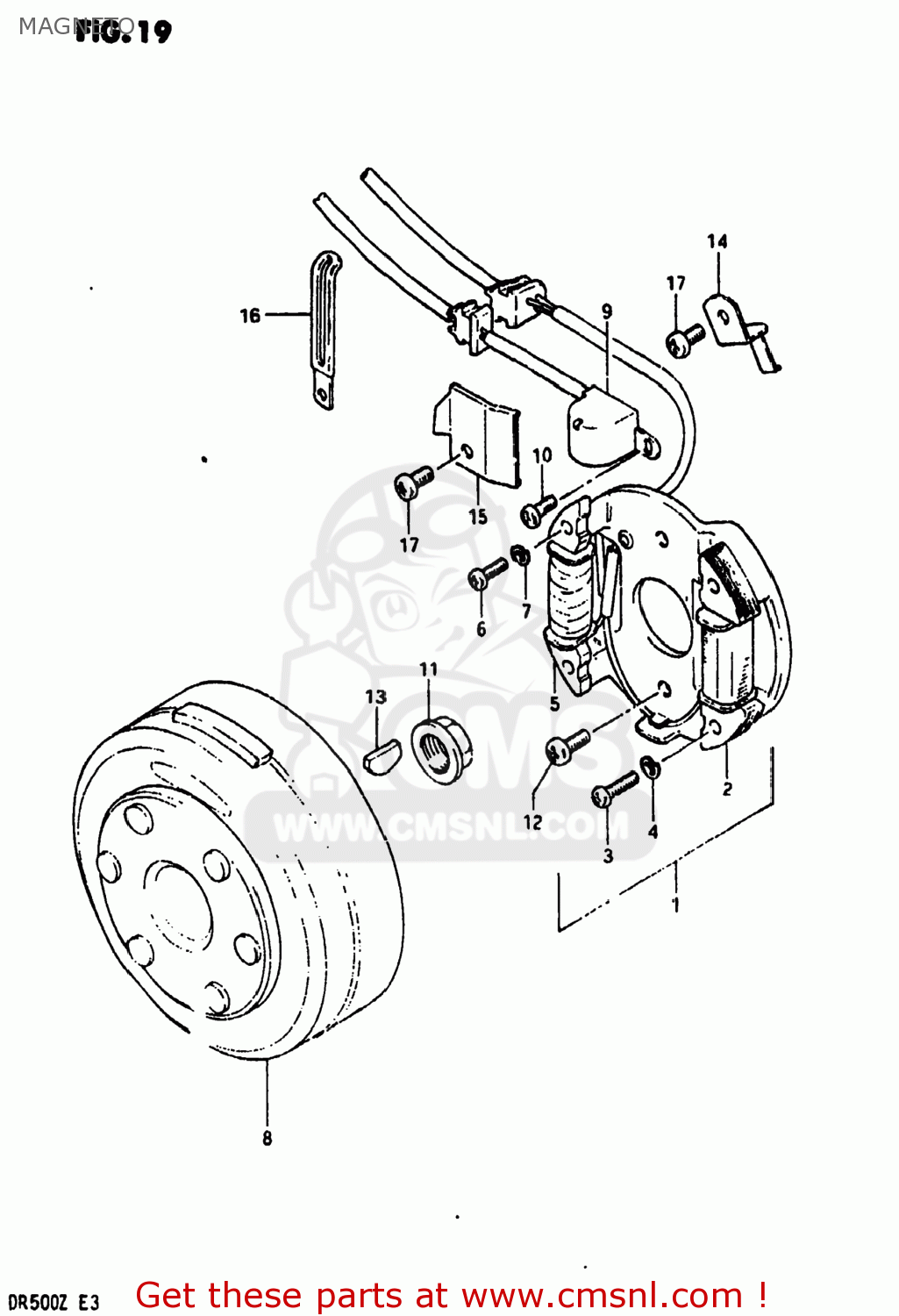 MAGNETO DR500 1982 (Z) USA (E03)