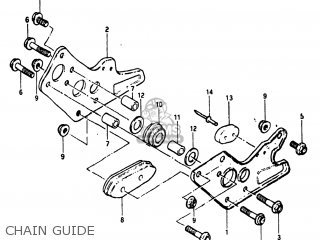 CHAIN GUIDE - DR500 1982 (Z) USA (E03)