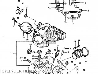 CYLINDER HEAD - DR500 1982 (Z) USA (E03)