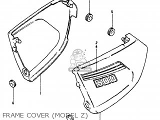 FRAME COVER (MODEL Z) - DR500 1982 (Z) USA (E03)