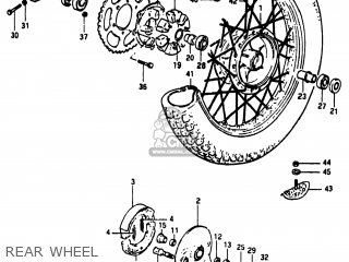 REAR WHEEL - DR500 1982 (Z) USA (E03)