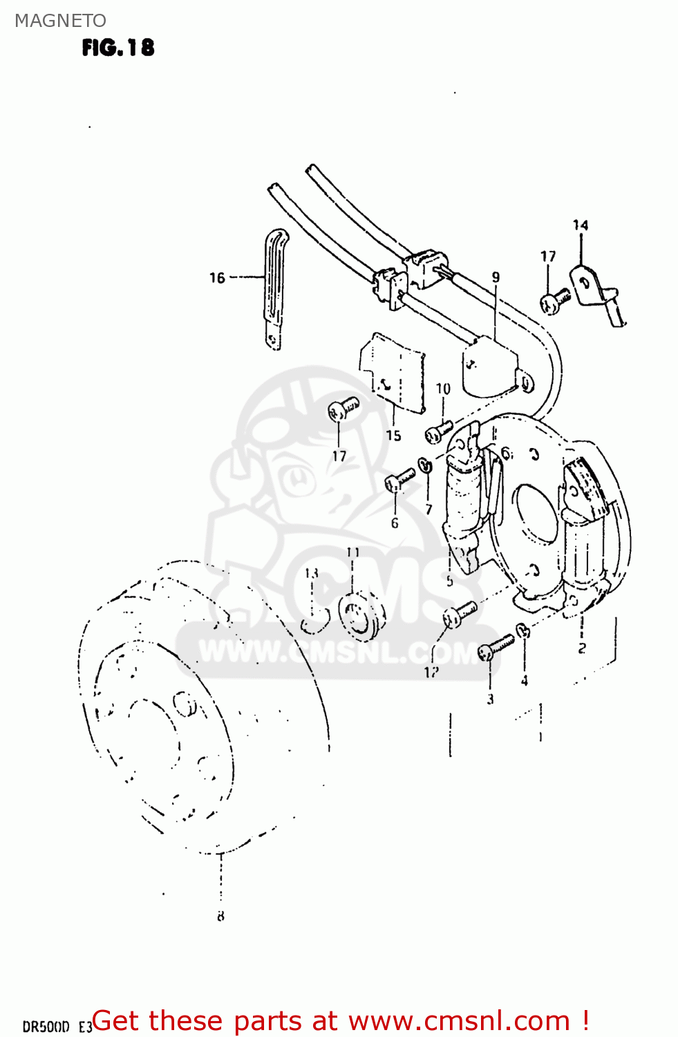 MAGNETO DR500 1983 (D) USA (E03)
