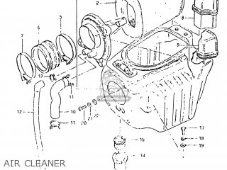 AIR CLEANER - DR500 1983 (D) USA (E03)
