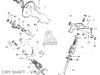 CAM SHAFT - VALVE - DR500 1983 (D) USA (E03)