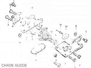 CHAIN GUIDE - DR500 1983 (D) USA (E03)