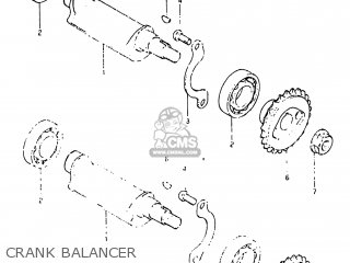 CRANK BALANCER - DR500 1983 (D) USA (E03)