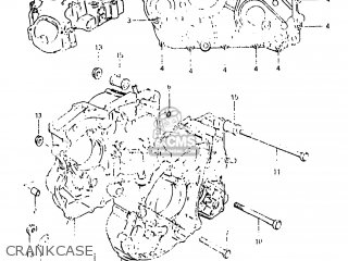 CRANKCASE - DR500 1983 (D) USA (E03)