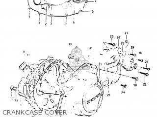 CRANKCASE COVER - DR500 1983 (D) USA (E03)