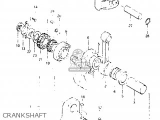 CRANKSHAFT - DR500 1983 (D) USA (E03)