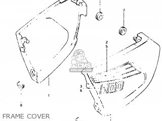 FRAME COVER - DR500 1983 (D) USA (E03)