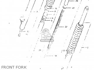 FRONT FORK - DR500 1983 (D) USA (E03)