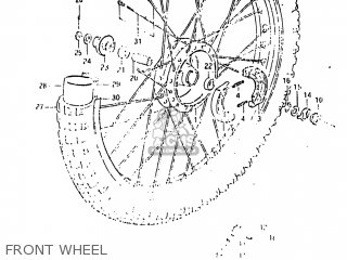 FRONT WHEEL - DR500 1983 (D) USA (E03)