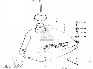 FUEL TANK - DR500 1983 (D) USA (E03)