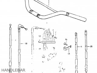 HANDLEBAR - DR500 1983 (D) USA (E03)
